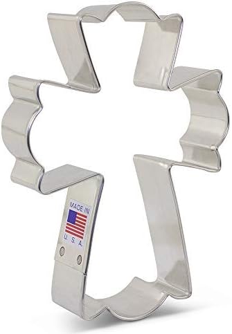 Ann Clark Large Fancy Cross Cookie Cutter, 4.5"