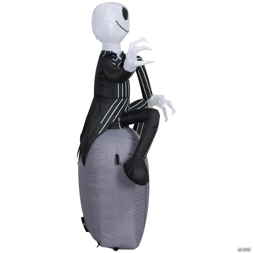 42" AirblownInflatable The Nightmare Before Christmas Jack on Tombstone Yard Decoration