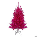 4.5' Metallic Pink Tinsel Artificial Christmas Tree - Unlit