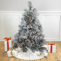 4.5' Pre-Lit LED Black Spruce Artificial Christmas Tree - Clear Lights