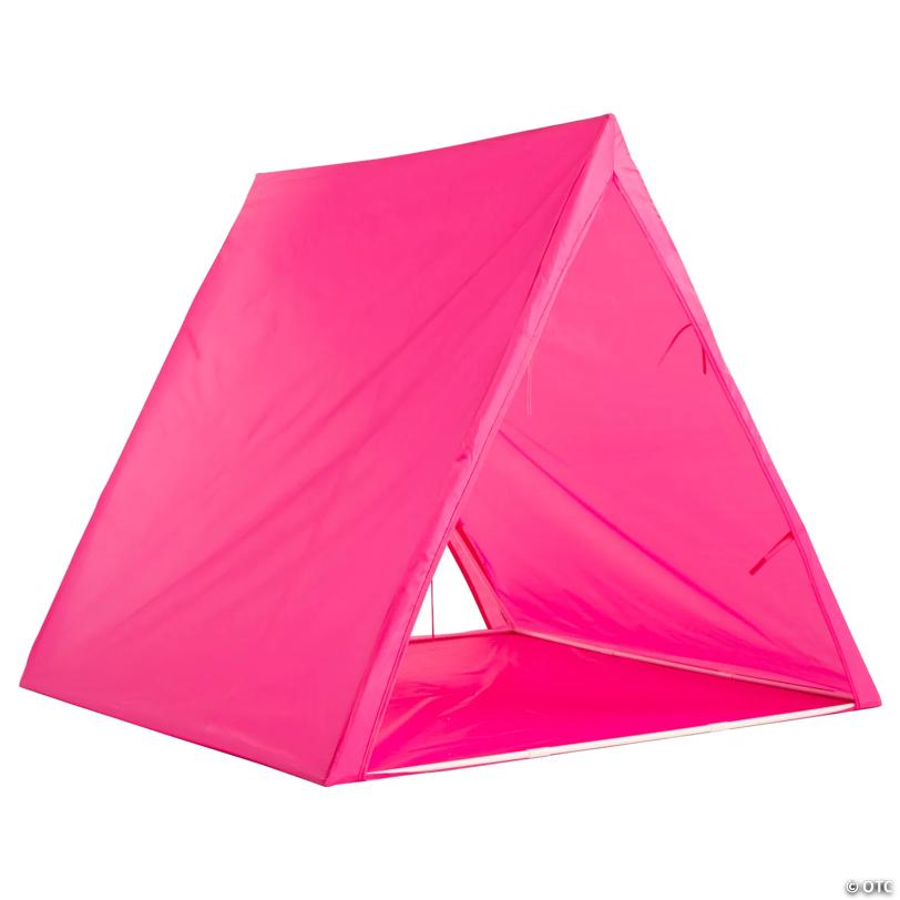 45" x 40" Pink Plastic Sleepover Tent with Frame