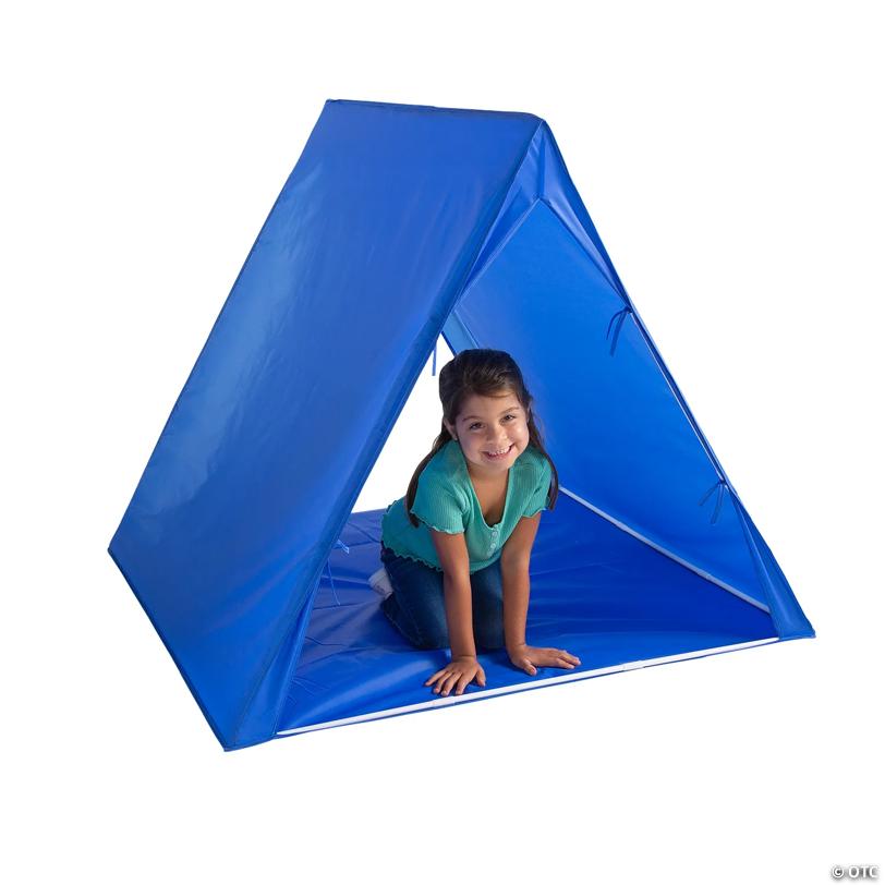 45" x 40" Blue Plastic Sleepover Tent with Frame