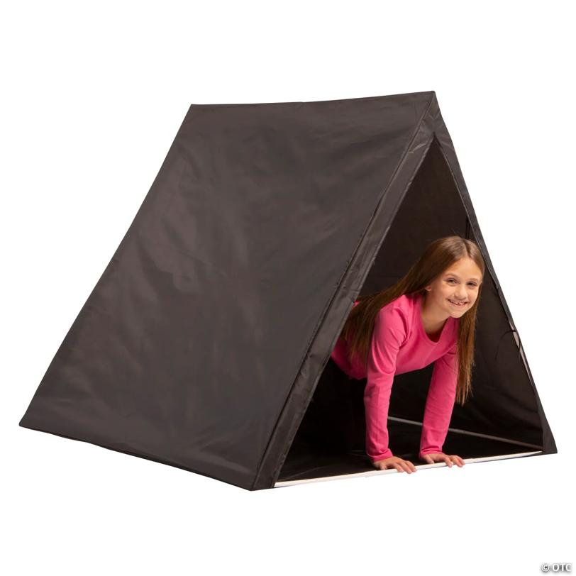 45" x 40" Black Plastic Sleepover Tent with Frame