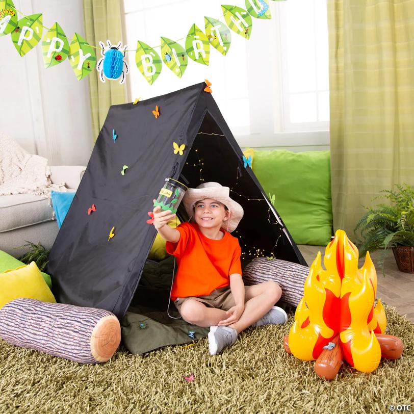 45" x 40" Black Plastic Sleepover Tent with Frame