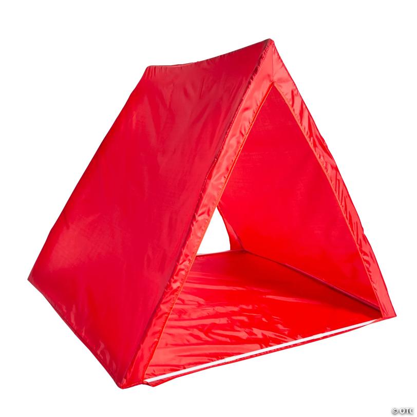45" x 40" Red Plastic Sleepover Tent with Frame