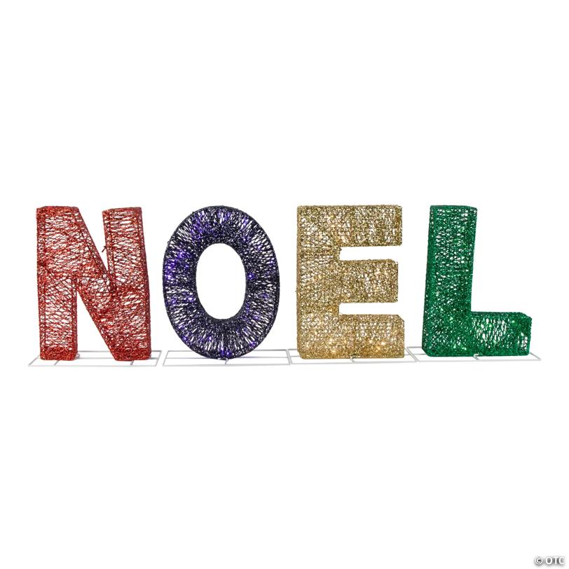 46" Multi-Color LED Lighted 'Noel' Outdoor Christmas Decoration