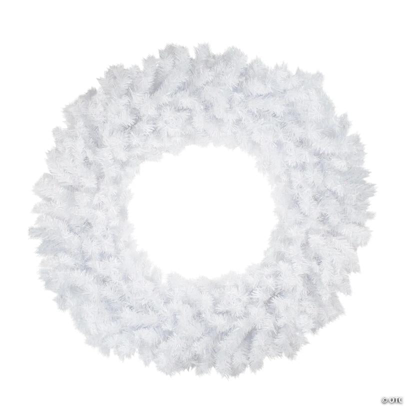 48" Icy White Spruce Artificial Christmas Wreath - Unlit