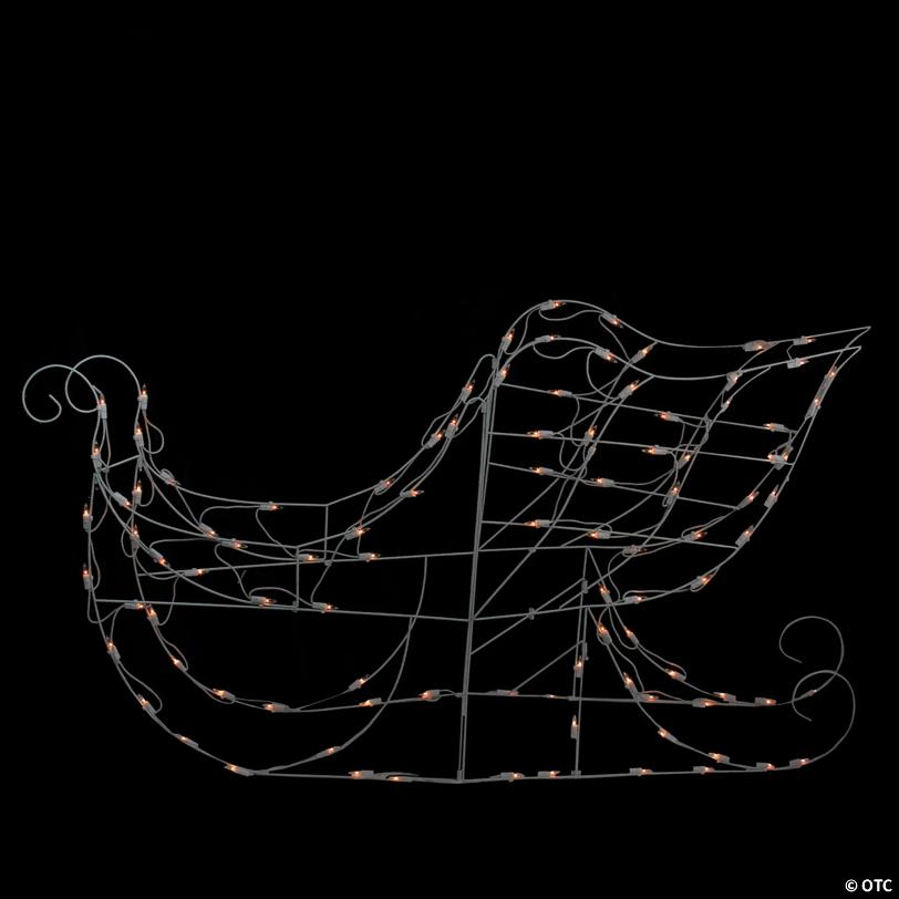 48" Lighted Sleigh Outdoor Christmas Decoration