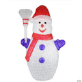 48" Red and White Pre-Lit Commercial Grade Snowman Christmas Outdoor Decor
