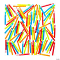 4 1/2" Bulk 100 Pc. Mini Bright Color Translucent Plastic Bubble Tubes with Wand