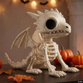 4 1/2" Sitting Dragon Skeleton Halloween Decoration
