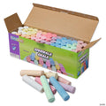 4" Assorted Bright Colors Sidewalk Chalk Art Supplies - 52 Pc.