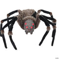 4 Ft. 6" Deluxe Light-Up Furry Spider Hanging Halloween Decoration