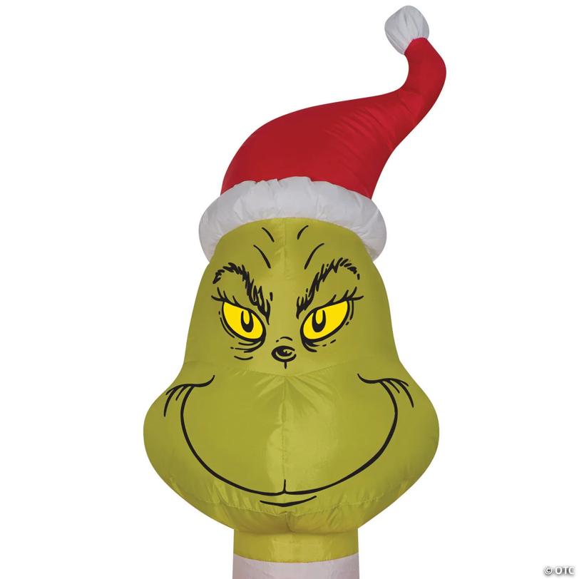 4 Ft. Airblown Dr. Seuss™ The Grinch with Built-In Lights Inflatable Yard Decoration
