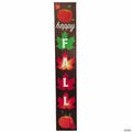 4 Ft. Leaves & Pumpkins Happy Fall Wood Porch Sign Outdoor Decoration