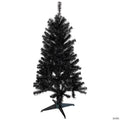 4' Holographic Brown Slim Artificial Tinsel Christmas Tree - Unlit
