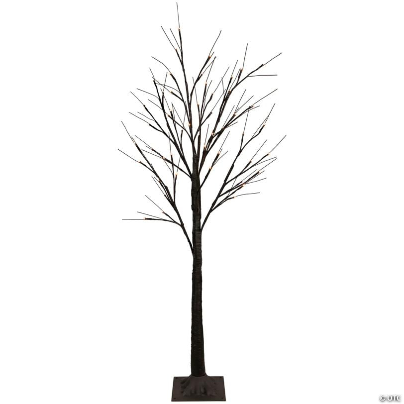 4' LED Lighted Brown Christmas Twig Tree - Warm White Lights