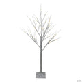 4' LED Lighted White Birch Tree Outdoor Decoration - White Lights