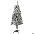 4' Pre-Lit Flocked Pine Artificial Christmas Tree  Clear Lights