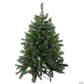 4' Snowy Delta Pine with Pine Cones Full Artificial Christmas Tree - Unlit