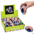 4"  Mini Classic Patriotic Stars & Stripes Vinyl Footballs - 12 Pc.