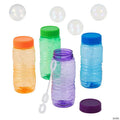 4 oz. Translucent Bright Color Bubble Bottles with Wands - 12 Pc.