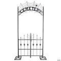 50" x 105" Metallic Cemetery Archway Gate Halloween Decoration