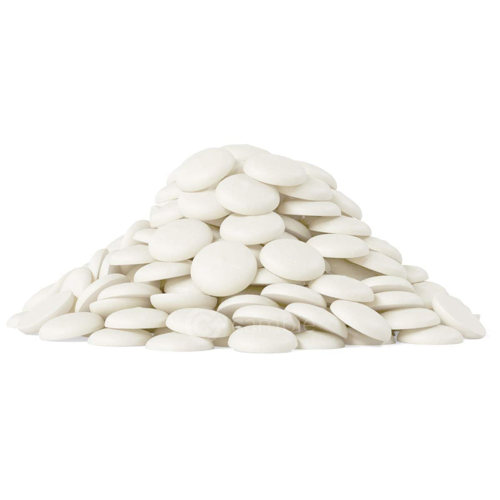 Merckens Super Bright White Chocolate Confectionery Wafers – 5 lb
