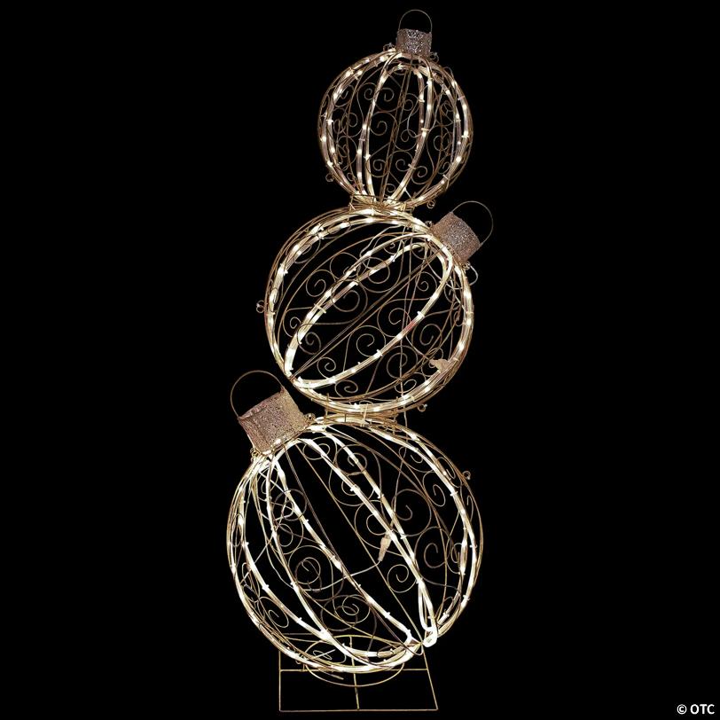 51" Open Design Stacked Christmas Ornaments Yard Decoration