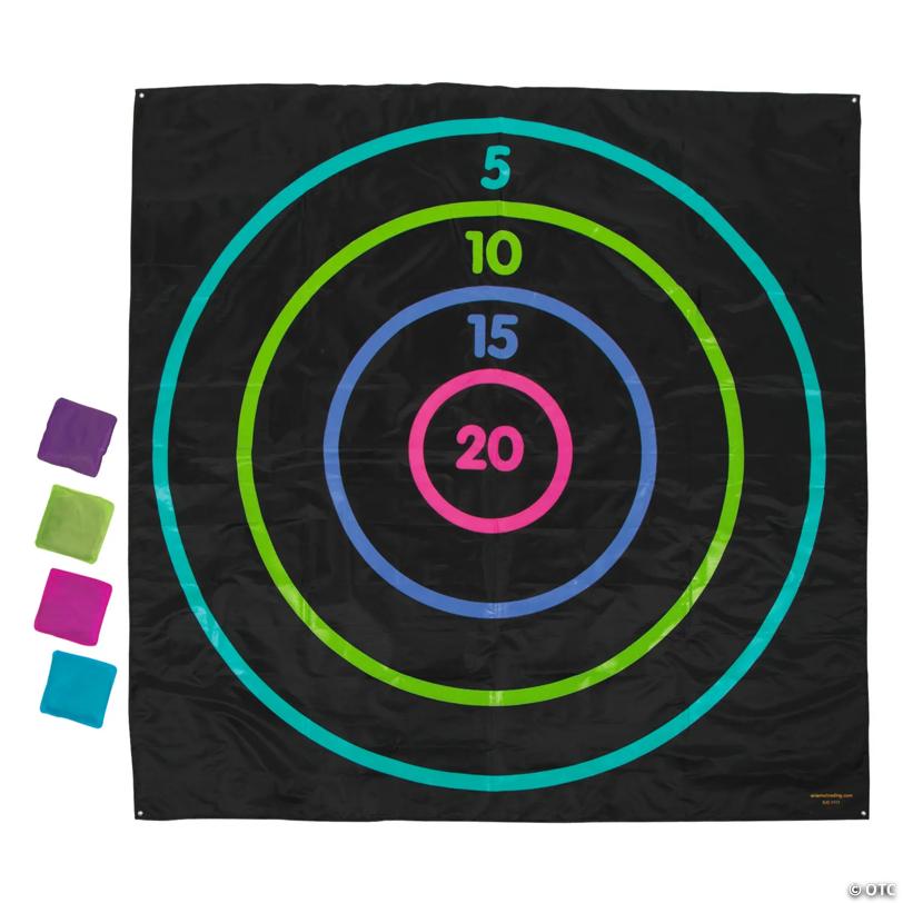 56 1/2" Neon Jumbo Vinyl Target Bean Bag Toss Game