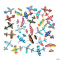 5 1/2" Bulk 72 Pc. Colorful Patterns Foam Glider Toy Assortment