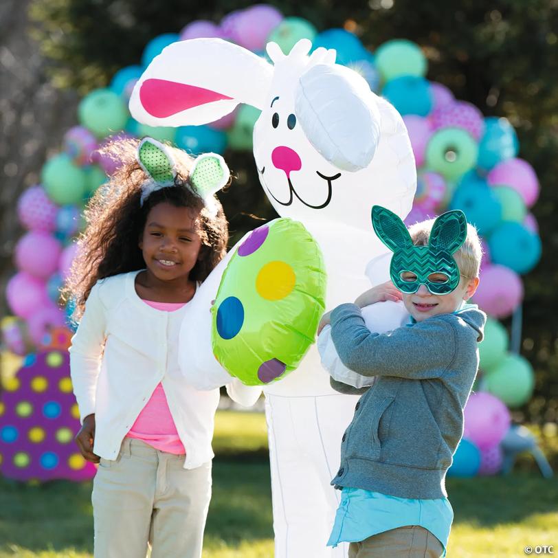 5 1/2 ft. Jumbo Inflatable White Easter Bunny Decoration