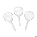 5 1/4" 4x Everyday Fun Clear Plastic Magnifying Glasses - 10 Pc.