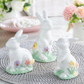 5" – 6" Enchanted Garden Ceramic Bunny Figures – 3 Pc.