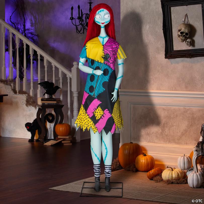 5 Ft. 10" The Nightmare Before Christmas™ Sally Animated Standing Halloween Decoration