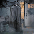 5 Ft. 6" Animated Hanging Skeleton Grim Reaper Halloween Decoration