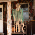 5 Ft. 6" Hanging Skeleton Witch Animated Prop Halloween Decoration