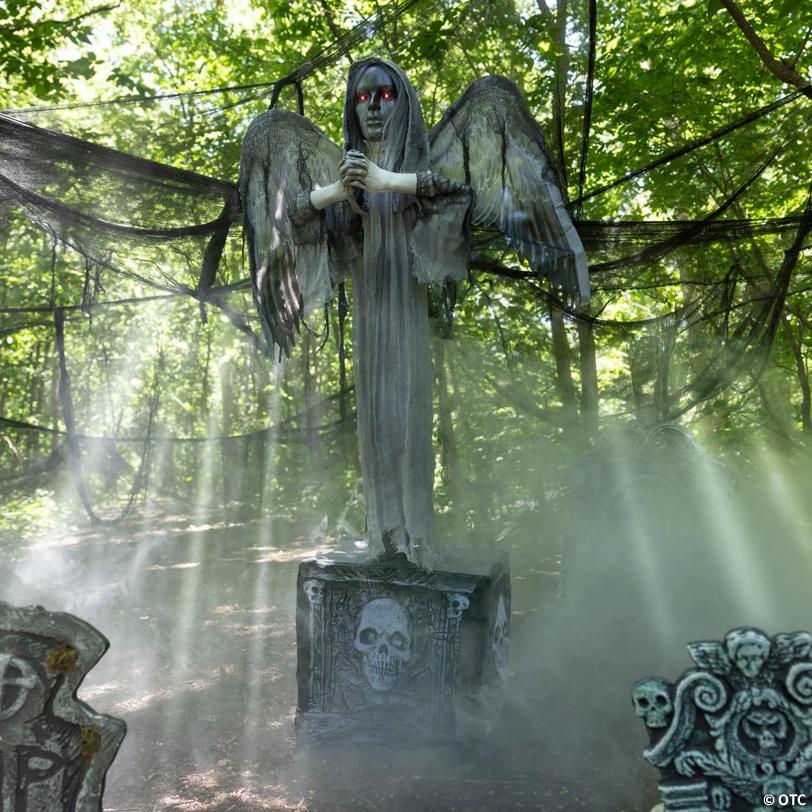 5 Ft. 6" Shaking Standing Angel Statue Halloween Decoration