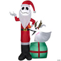 5 Ft. Airblown Inflatable Light-Up The Nightmare Before Christmas Jack & Zero Yard Decoration