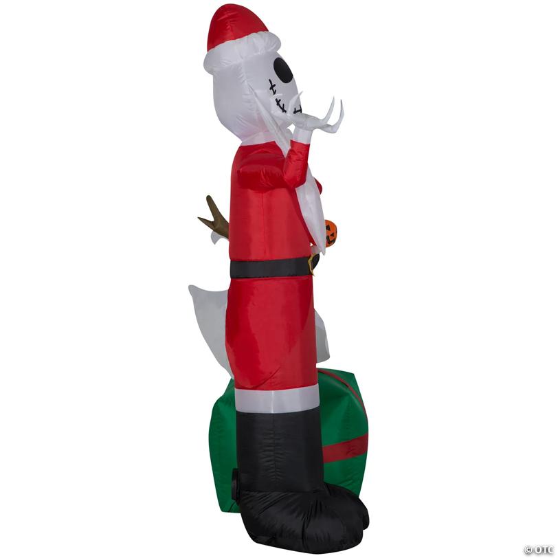 5 Ft. Airblown Inflatable Light-Up The Nightmare Before Christmas Jack & Zero Yard Decoration