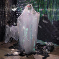 5 Ft. Animated Standing Skeleton with Iridescent Shroud Halloween Decoration