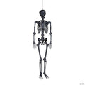 5 Ft. Life-Size Posable Black Skeleton Halloween Decoration