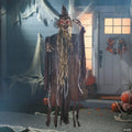 5 Ft. Light-Up Hanging Brown Reaper with Hat Halloween Decoration