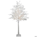 5' LED Lighted White Lace Artificial Christmas Tree - Warm White Lights