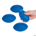 5" Mini Blue Team Cheer School Spirit Foam Footballs - 12 Pc.