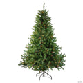 5' Pre-Lit Medium Canadian Pine Artificial Christmas Tree - Multicolor Lights