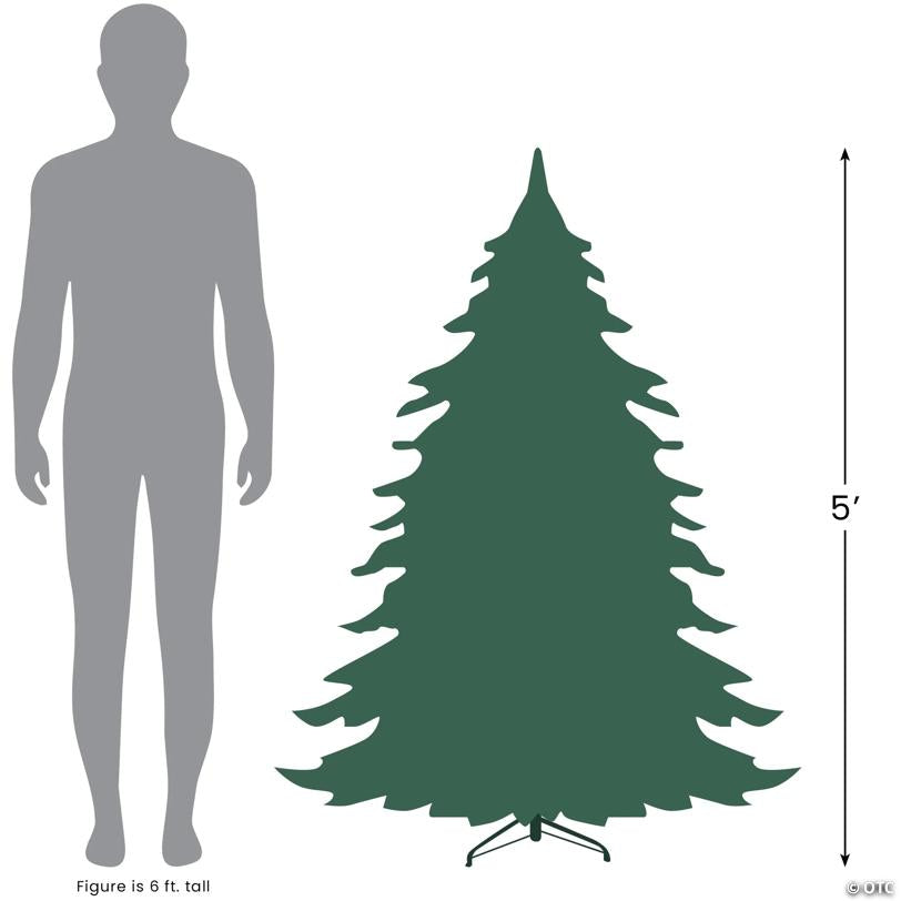 5' Winona Fir Artificial Wall Christmas Tree  Unlit
