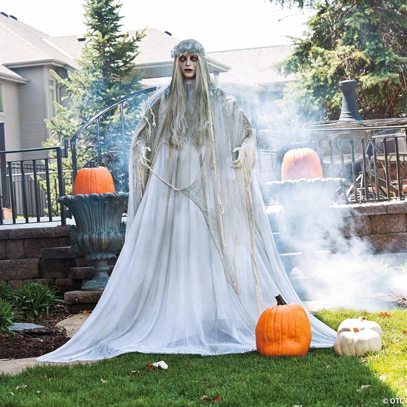 5 ft. 7 " Standing Ghost Girl Halloween Decoration