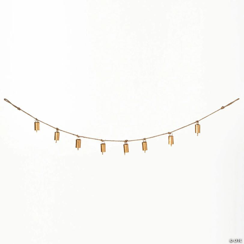 5 ft. x 3" Christmas Bells Ready-to-Hang Metal Garland