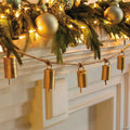 5 ft. x 3" Christmas Bells Ready-to-Hang Metal Garland